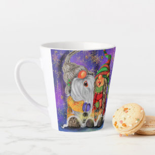 Weihnachten Latte Tasse Geschenk Happy Gnomes sing
