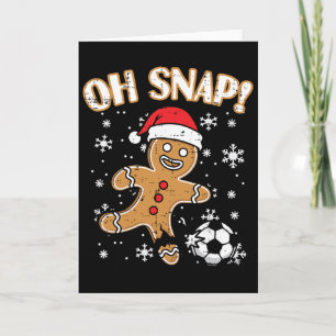 Weihnachten Lebkuchen Fußball Oh Snap Lustiges Xma Karte