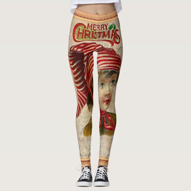 Weihnachten Leggings (Vorderseite)