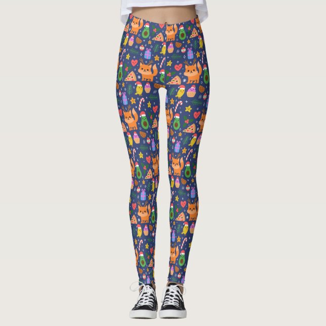Weihnachten Leggings (Vorderseite)