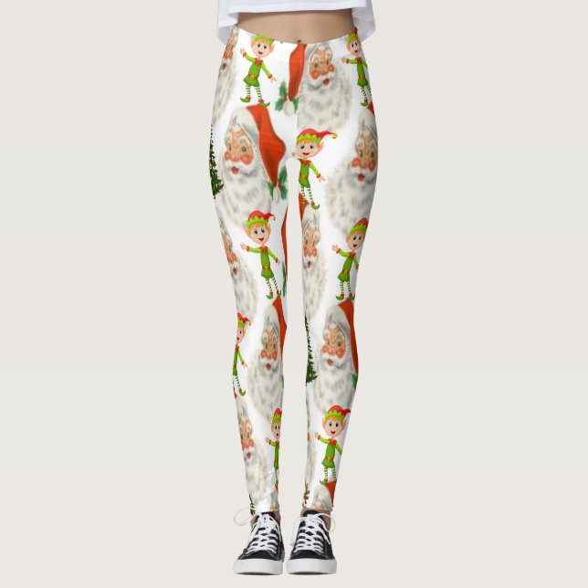 Weihnachten Leggings, Elf Leggings (Vorderseite)
