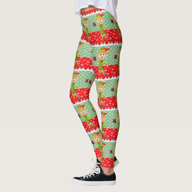 Weihnachten Leggings, Elf Leggings (Links)