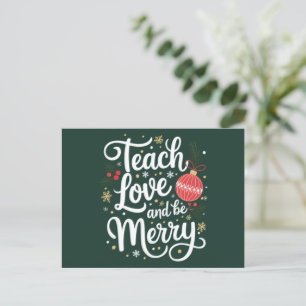 Weihnachten lehren Liebe und fröhlich sein Lustige