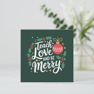 Weihnachten lehren Liebe und seien Sie fröhlich Xm Einladung