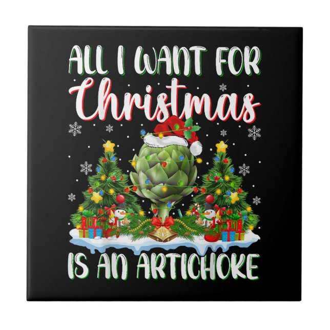 Weihnachten leuchtet Weihnachten Alles, was ich zu Fliese (Vorderseite)