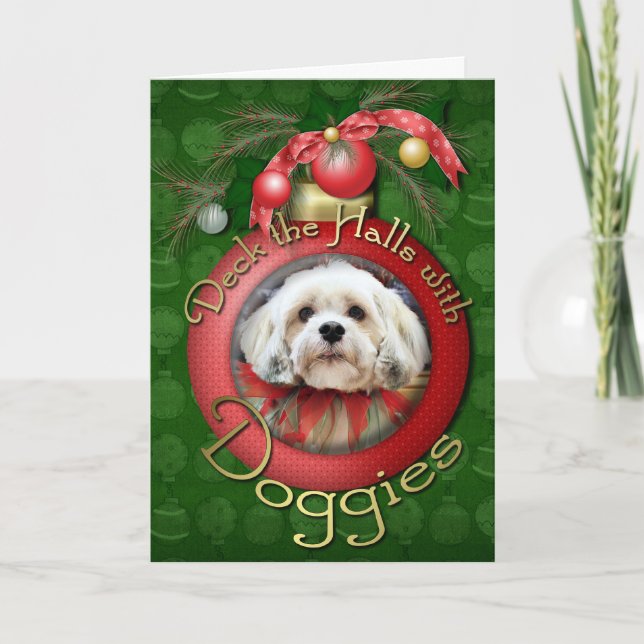 Weihnachten - Lhasa Apso - Muffie (Vorderseite)