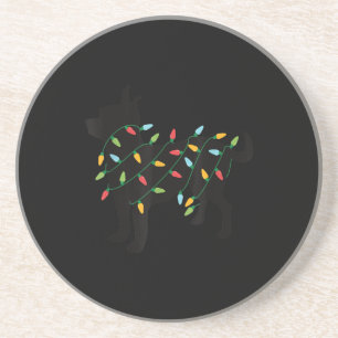 Weihnachten Lichter chihuahua niedliche Geschenke Getränkeuntersetzer