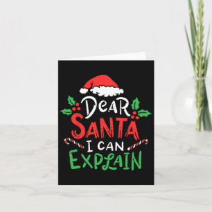 Weihnachten Liebe Santa I kann den lustigen Weihna Karte