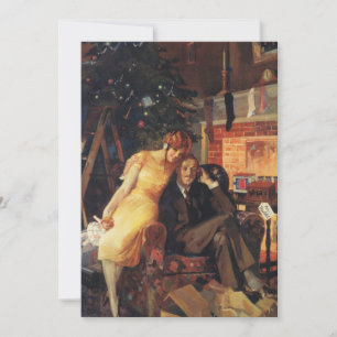 Weihnachten, Liebe und Romantik Feiertagskarte