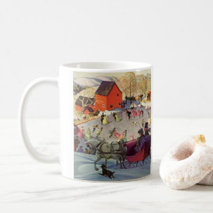 Weihnachten, Liebe und Romantik Reiten Tasse