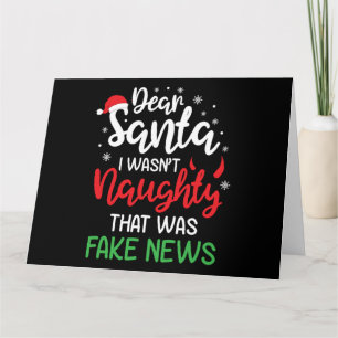 Weihnachten Lieber Santa Ich War Nicht Unartig Lus Karte