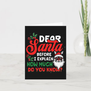Weihnachten liebt Weihnachten kann ich erklären, w Karte