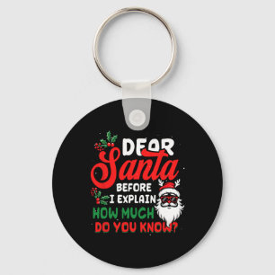 Weihnachten liebt Weihnachten kann ich erklären, w Schlüsselanhänger