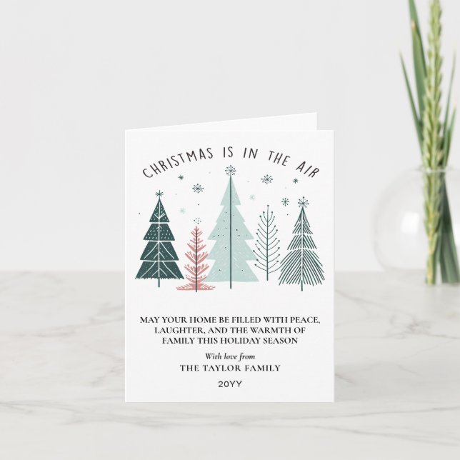 Weihnachten liegt in der Luft Modern Boho Einfach (Vorderseite)