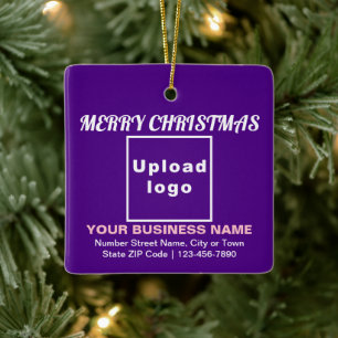 Weihnachten Lila Platz Keramik Ornament