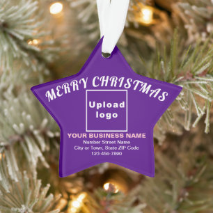 Weihnachten - Lila Star - Akryler Ornament
