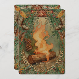 Weihnachten Log Vintag Style Winter Solstice Weihn