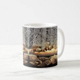 Weihnachten Login einen Schneewald Kaffeetasse