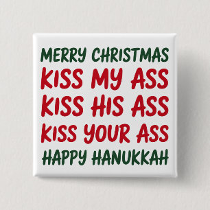 Weihnachten Lustig Fröhliche Weihnachten Sarkastis Button