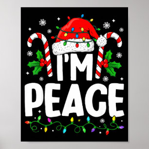 Weihnachten Lustig Ich komme in Frieden Paar passe Poster