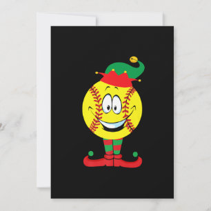 Weihnachten Lustiger Softball ELF Xmas Schlafanzug