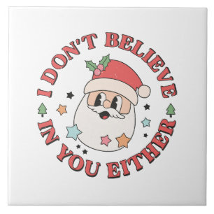 Weihnachten Lustiger Weihnachtsmann Fliese