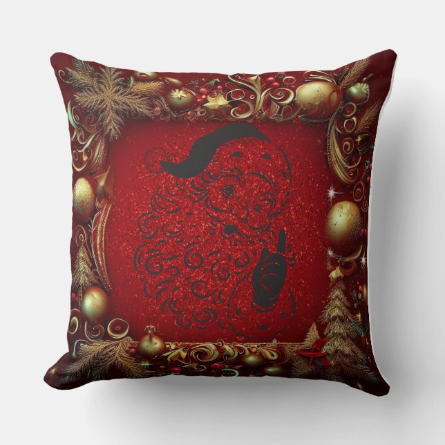 Weihnachten Luxuriöse Rich Texture Frohe Weihnacht Kissen (Vorderseite)