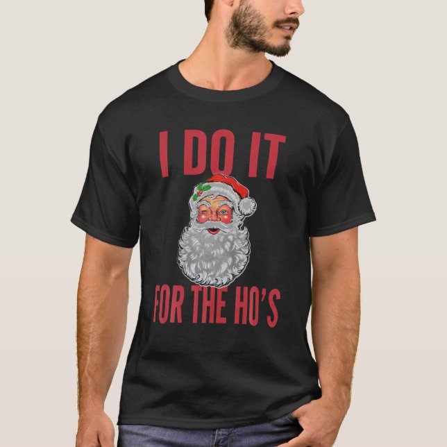 Weihnachten mache ich es für das Santa Smile Match T-Shirt (Vorderseite)