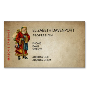 Weihnachten Magnetische Visitenkarte