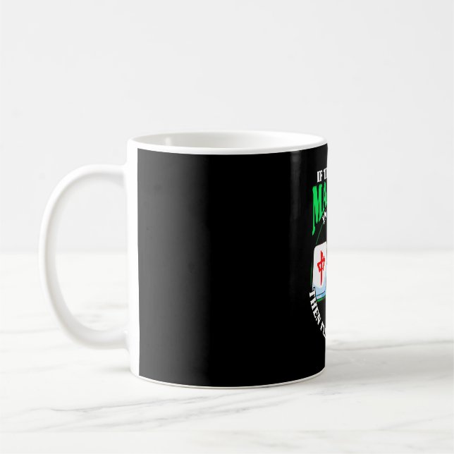 Weihnachten Mahjong Drinks Xmas Lights Group Kaffeetasse (Links)