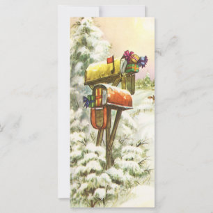 Weihnachten, Mailboxen im Winter Landschaft