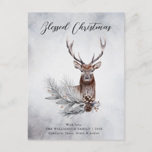 Weihnachten Majestic Rustic Deer Antlers Pine Cone