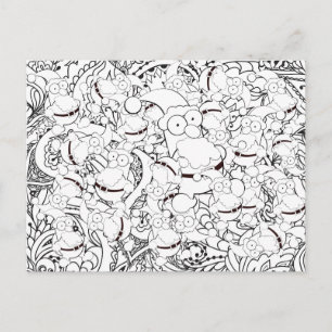 Weihnachten - Mandala Abstrakt Postkarte