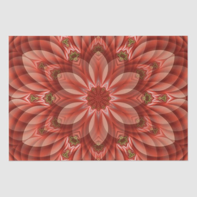 Weihnachten Mandala Seidenpapier (Vorderseite)