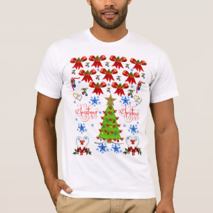 Weihnachten Männer weiß, kurzärmeliger T - Shirt i