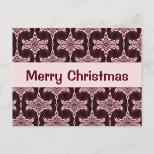 Weihnachten Maroon Art Deco Muster
