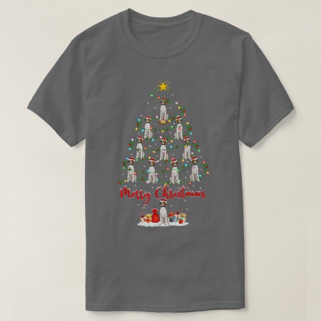 Weihnachten Matching Santa English Pointer Chris T-Shirt (Design vorne)