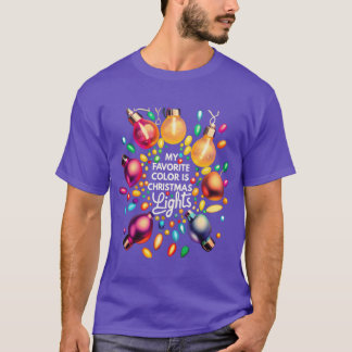 Weihnachten Meine Lieblingsfarbe Ist Weihnachtsbel T-Shirt