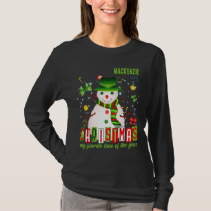Weihnachten Meine Lieblingszeit mit Schneemann T-Shirt