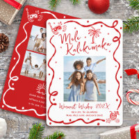 Weihnachten Mele Kalikimaka Rot 5 Foto Handgezeich