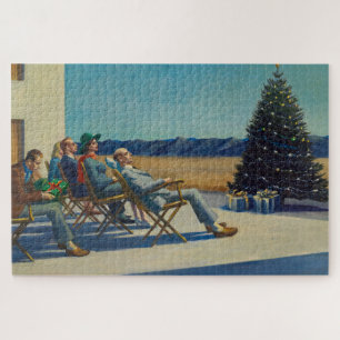 Weihnachten, Menschen in der Sonne, Edward Hopper Puzzle