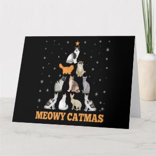 Weihnachten Meowy Catmas Urlaub Cat Lover Geschenk Karte