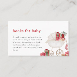 Weihnachten Merry Baby Shower Books für Babykarte Platzkarte