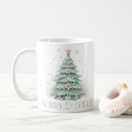 Weihnachten Merry & Bright Weihnachtsbaum Mint Pin Kaffeetasse