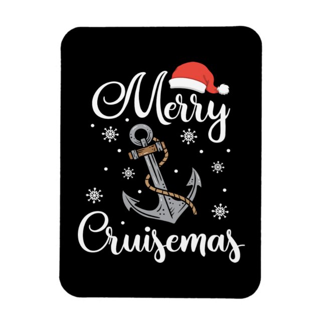 Weihnachten Merry Cruisemas Urlaub Kreuzfahrt Gesc Magnet (Vertikal)
