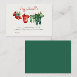 Weihnachten Merry Little Baby Duwer Windel Raffle Begleitkarte