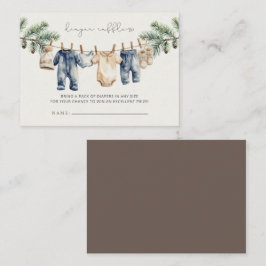 Weihnachten Merry Little Baby Duwer Windel Raffle Begleitkarte