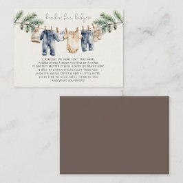 Weihnachten Merry Little Baby Shower Buchanfrage Begleitkarte