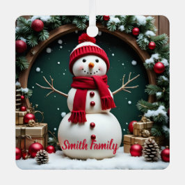 Weihnachten - Metal Square Ornament