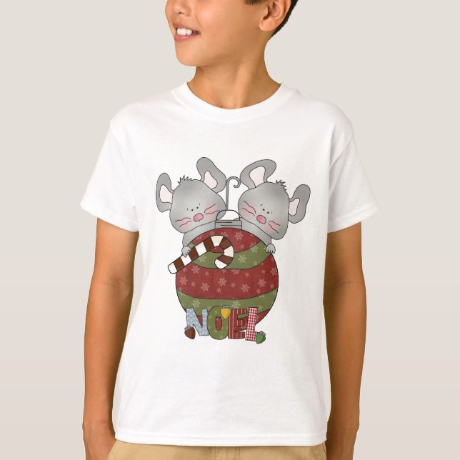 Weihnachten Mice Holiday T - Shirt und Geschenke (Vorderseite)